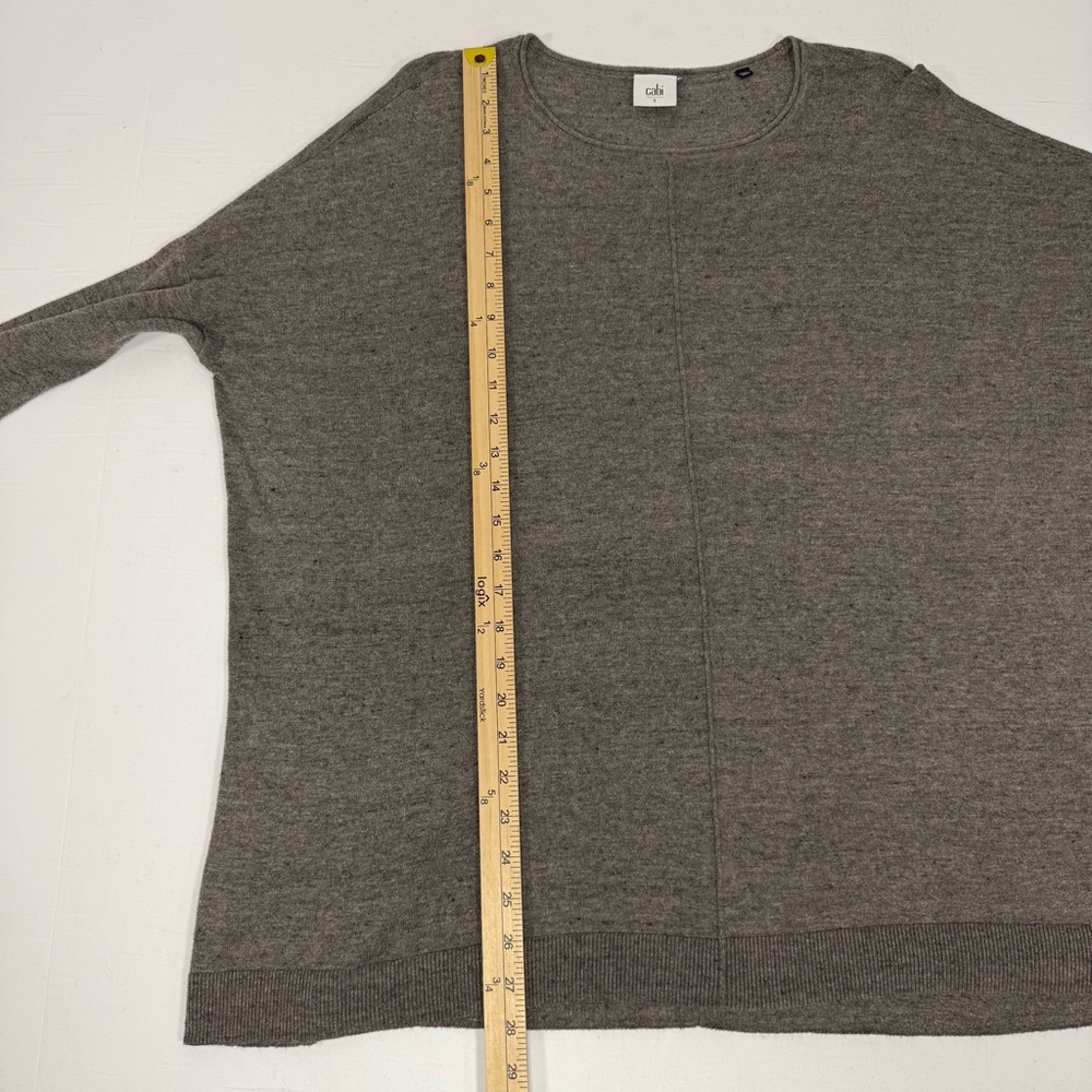 Oversized Cabi Brown Cotton Viscose Blend Pullover Sweater S Small - Picture 6 of 10